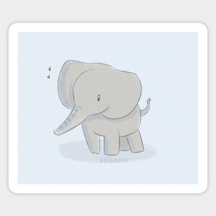 Baby Elephant Sticker